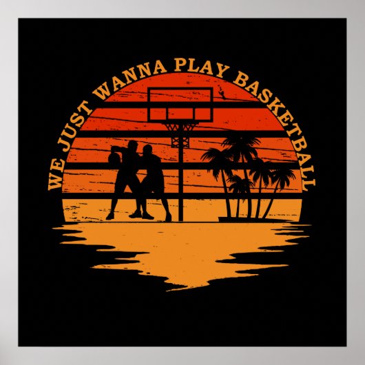 grappige basketbal spreuken poster (Voorkant)