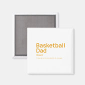 Grappige basketbal vader definitie magneet (Voorkant / Achterkant)