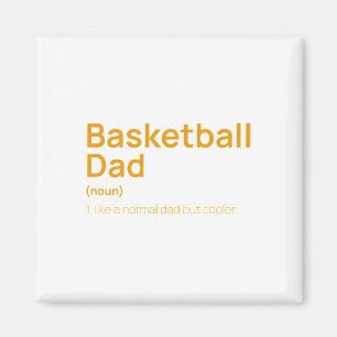Grappige basketbal vader definitie magneet