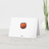 Grappige basketbal verjaardag kaart (Achterkant)