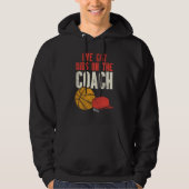 Grappige basketbalcoach Gag Hoodie (Voorkant)