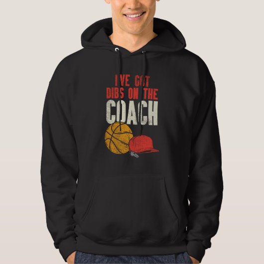 Grappige basketbalcoach Gag Hoodie (Voorkant)