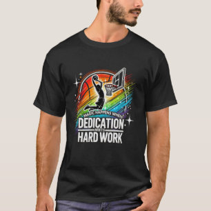 Grappige basketbalspeler Teen Boys Mannen Sport At T-shirt