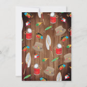 Grappige Bass Fish Reel Fun Verjaardagsfeest Kaart (Achterkant)