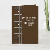 Grappige Bass Speler Vaders Day Pun voor Muzikant Kaart (Voorkant)