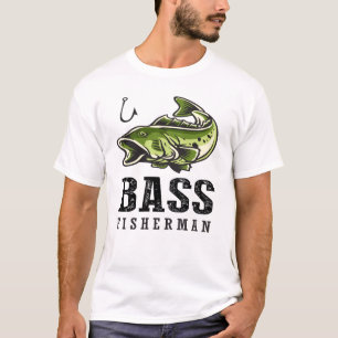 Grappige Bass Visser Vissen Vissen Vissers Citaat T-shirt