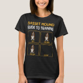 Grappige Basset Hound-gids voor het trainen van ge T-shirt (Voorkant)