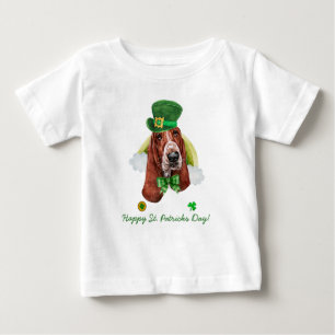 Grappige Basset Hound Gouden St. Patricks Dag
