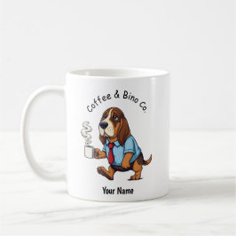 Grappige Basset Hound Zakelijke Pak Koffie Koffiemok