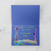 Grappige Basset op Back to School Kaart met Apple (Binnen)