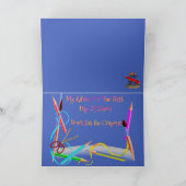 Grappige Basset op Back to School Kaart met Apple (Binnen)