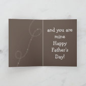 Grappige Basset van Vaderdag van de Kaart" w/Cute Kaart (Binnen)