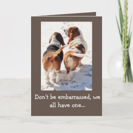 Grappige Basset van Vaderdag van de Kaart" w/Cute Kaart