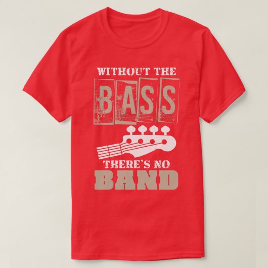 Grappige bassist cadeau muziek liefhebber bas t-shirt (Design voorkant)