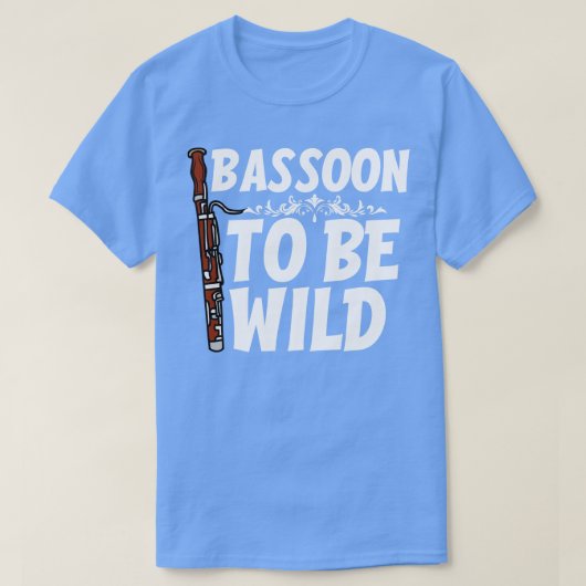 Grappige Bassoon Speler T-shirt (Design voorkant)