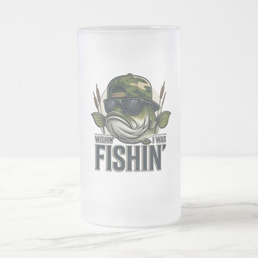 Grappige Bassvissen  Matglas Bierpul (Center)