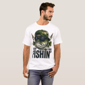 Grappige Bassvissen T-shirt (Voorkant volledig)