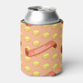 Grappige Battenberg Marzipantastisch! Pixel Art Pa Blikjeskoeler (Blikje Voorkant)