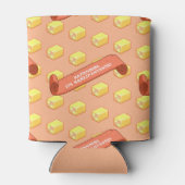 Grappige Battenberg Marzipantastisch! Pixel Art Pa Blikjeskoeler (Achterkant)