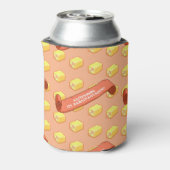 Grappige Battenberg Marzipantastisch! Pixel Art Pa Blikjeskoeler (Blikje Achterkant)