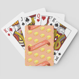 Grappige Battenberg Marzipantastisch! Pixel Art Pa Pokerkaarten