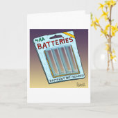 Grappige batterijen niet inbegrepen kaart en cadea (Gele Bloem)