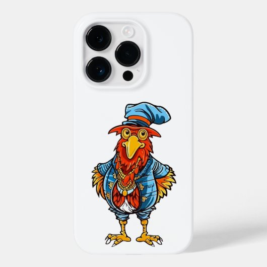Grappige Bazige Cartoon Haan Case-Mate iPhone Case (Achterkant)