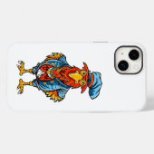 Grappige Bazige Cartoon Haan Case-Mate iPhone Case (Achterkant (horizontaal))