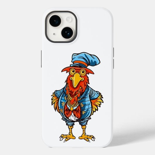 Grappige Bazige Cartoon Haan Case-Mate iPhone Case (Achterkant)