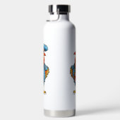 Grappige Bazige Cartoon Haan Waterfles (Rechts)