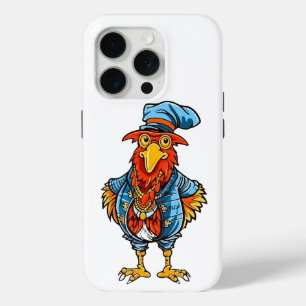 Grappige Bazige Tekenfilmhaan iPhone 15 Pro Case