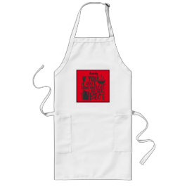Grappige BBQ Achtertuin Grill Humor Quote Personal Lang Schort