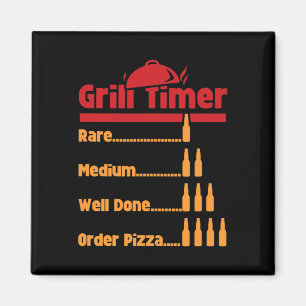 Grappige Bbq Bier Flessen Grill Timer Voor Tuin Magneet