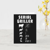 Grappige BBQ bijvullen grillen barbecue - Serial G Kaart (Gele Bloem)