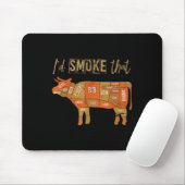 Grappige BBQ Chef Gerookt Vlees Grill Master Gift Muismat (Met muis)