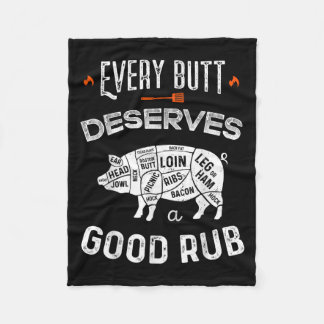 Grappige BBQ chef-kok elke kont verdient een goede Fleece Deken