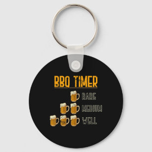 Grappige BBQ Chef Smoke Meat Craft Beer Gift Barbe Sleutelhanger