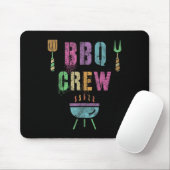 Grappige BBQ Crew Grill Chef Cook Squad Koken Zome Muismat (Met muis)