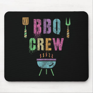 Grappige BBQ Crew Grill Chef Cook Squad Koken Zome Muismat
