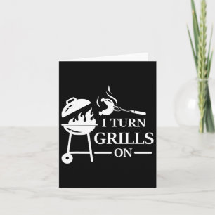 Grappige BBQ en grillen Gezegde Ik zet grills op Kaart