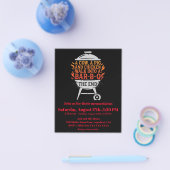 Grappige BBQ Flyer (Enkel)