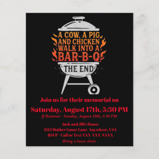Grappige BBQ Flyer