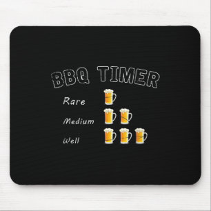 Grappige BBQ Gerookte Steak Beer Drink Gift Barbec Muismat