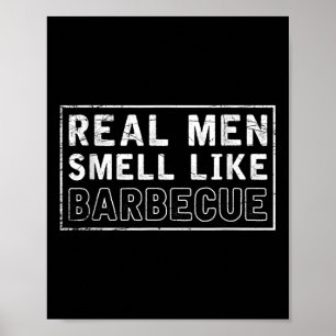 Grappige BBQ gerookte vlees grill BBQ chef cadeau  Poster