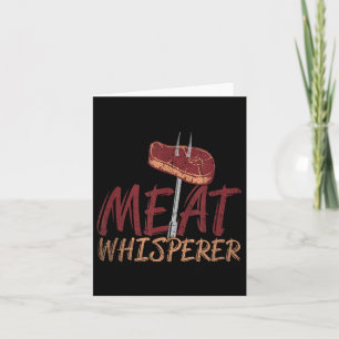 Grappige BBQ gerookte vleesbiefstuk cadeau idee ba Kaart