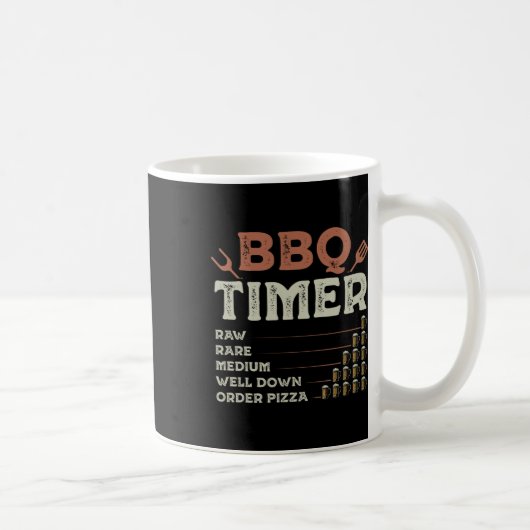 Grappige Bbq Grill Chef Grilling Master Rbecue Lie Koffiemok (Rechts)