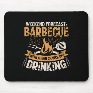 Grappige Bbq Grill Chef Grilling Master Rbecue Lie Muismat