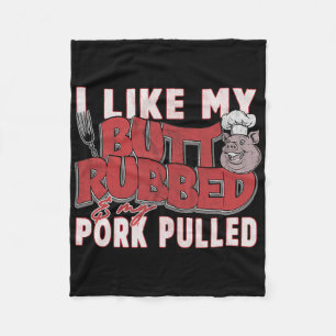 Grappige Bbq Grill Citaten Varken Getrokken Varken Fleece Deken