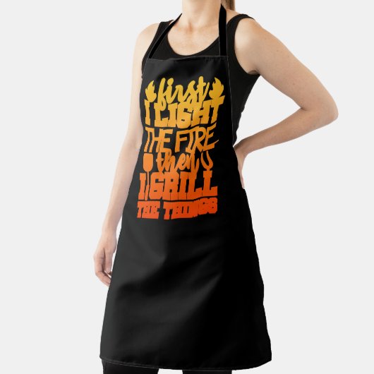 Grappige BBQ Grill Quote Schort (Insitu)