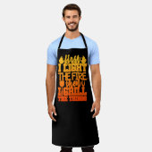 Grappige BBQ Grill Quote Schort (Gedragen)